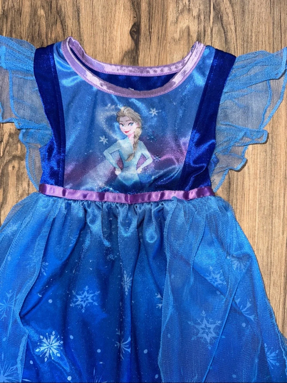 Disney Elsa Dress Set - Blue, Light Blue & Purple - Picture 4 of 10